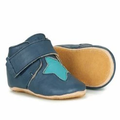 Easy Peasy KINY ETOILE Pantoufles / Chaussons Couleur Bleu -Pas Cher Easy Peasy Magasin 17463224 500 C