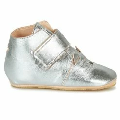 Easy Peasy KINY CHAT Pantoufles / Chaussons Couleur Argenté -Pas Cher Easy Peasy Magasin 17463226 500 E