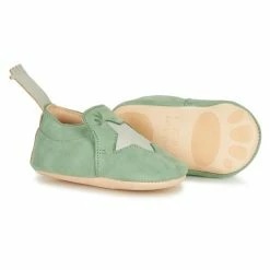 Easy Peasy BLUMOO ETOILE Pantoufles / Chaussons Couleur Vert -Pas Cher Easy Peasy Magasin 18333695 500 C