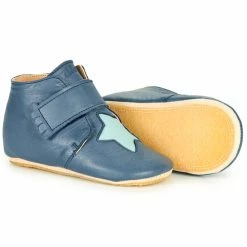 Easy Peasy KINY ETOILE Pantoufles / Chaussons Couleur Bleu -Pas Cher Easy Peasy Magasin 19107119 500 C