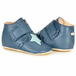 Easy Peasy KINY ETOILE Pantoufles / Chaussons Couleur Bleu -Pas Cher Easy Peasy Magasin 19107119 500 D