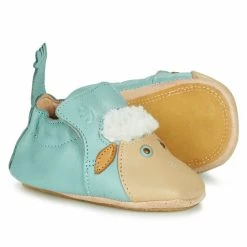 Easy Peasy BLUBLU MOUTON Pantoufles / Chaussons Couleur Bleu -Pas Cher Easy Peasy Magasin 19302059 500 C