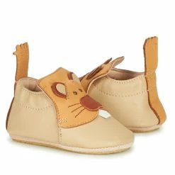 Easy Peasy BLUBLU CASTOR Pantoufles / Chaussons Couleur Beige -Pas Cher Easy Peasy Magasin 19302069 500 D