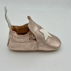 Easy Peasy BLUBLU ETOILE CHAUSSON CUIR Pantoufles / Chaussons Couleur Rose