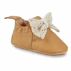 Easy Peasy BLUBLU NOEUD DENTELLE Pantoufles / Chaussons Couleur Marron