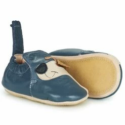 Easy Peasy MY BLUBLU CHIEN OEIL Ballerines / Babies Couleur Bleu -Pas Cher Easy Peasy Magasin 22203099 500 C